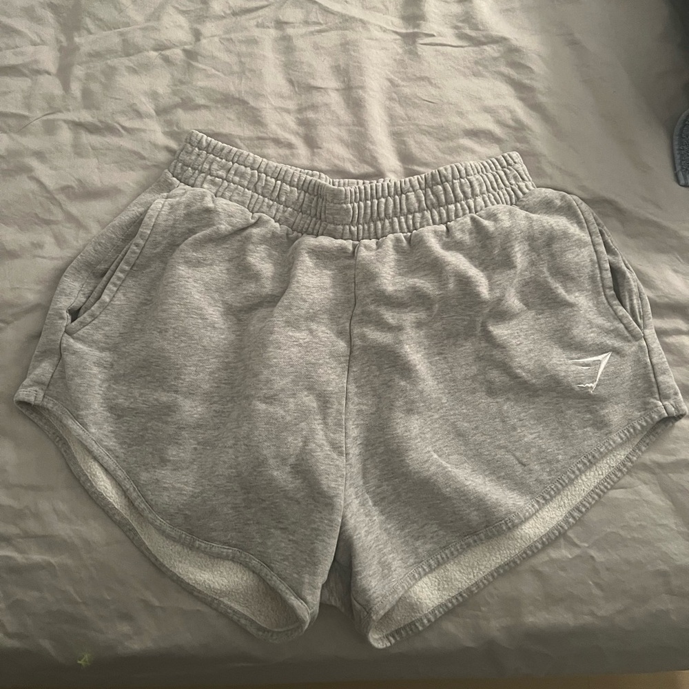 Grey gymshark sweat shorts size small